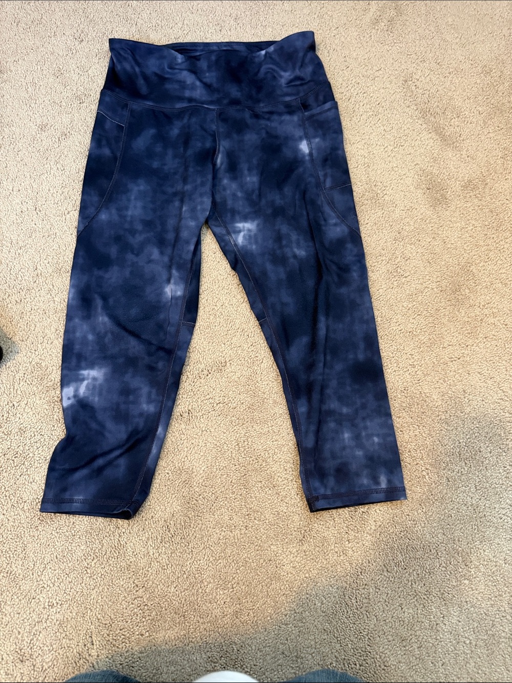 Champion Navy Tie-Dye Capri Leggings